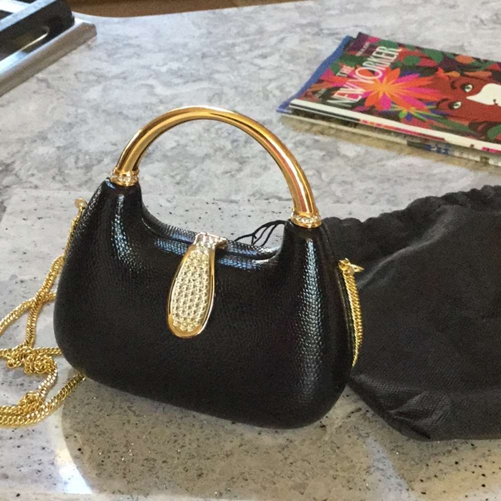 Cocktail purse with crystal accents